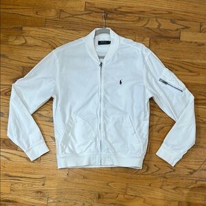 Ralph Lauren White Bomber Jacket